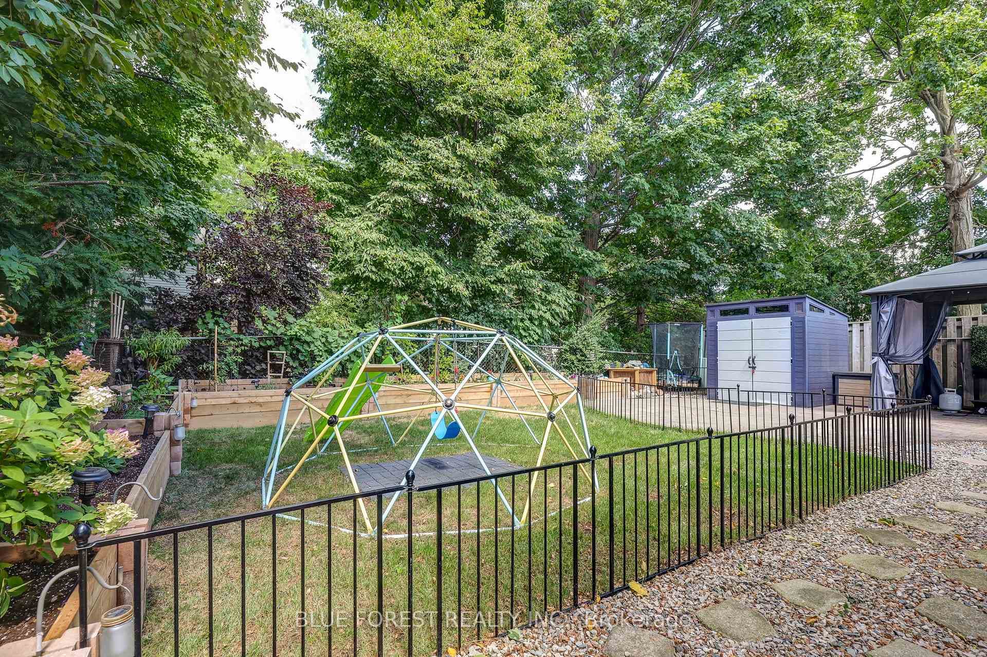 Backyard & Included Kids Play Set