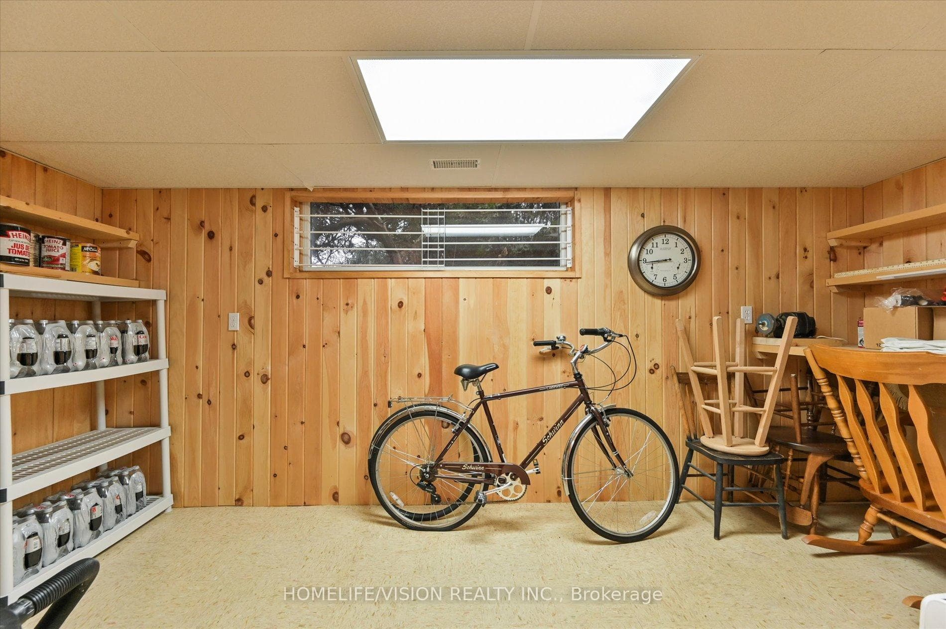 Work Shop With Built-In Shelves
