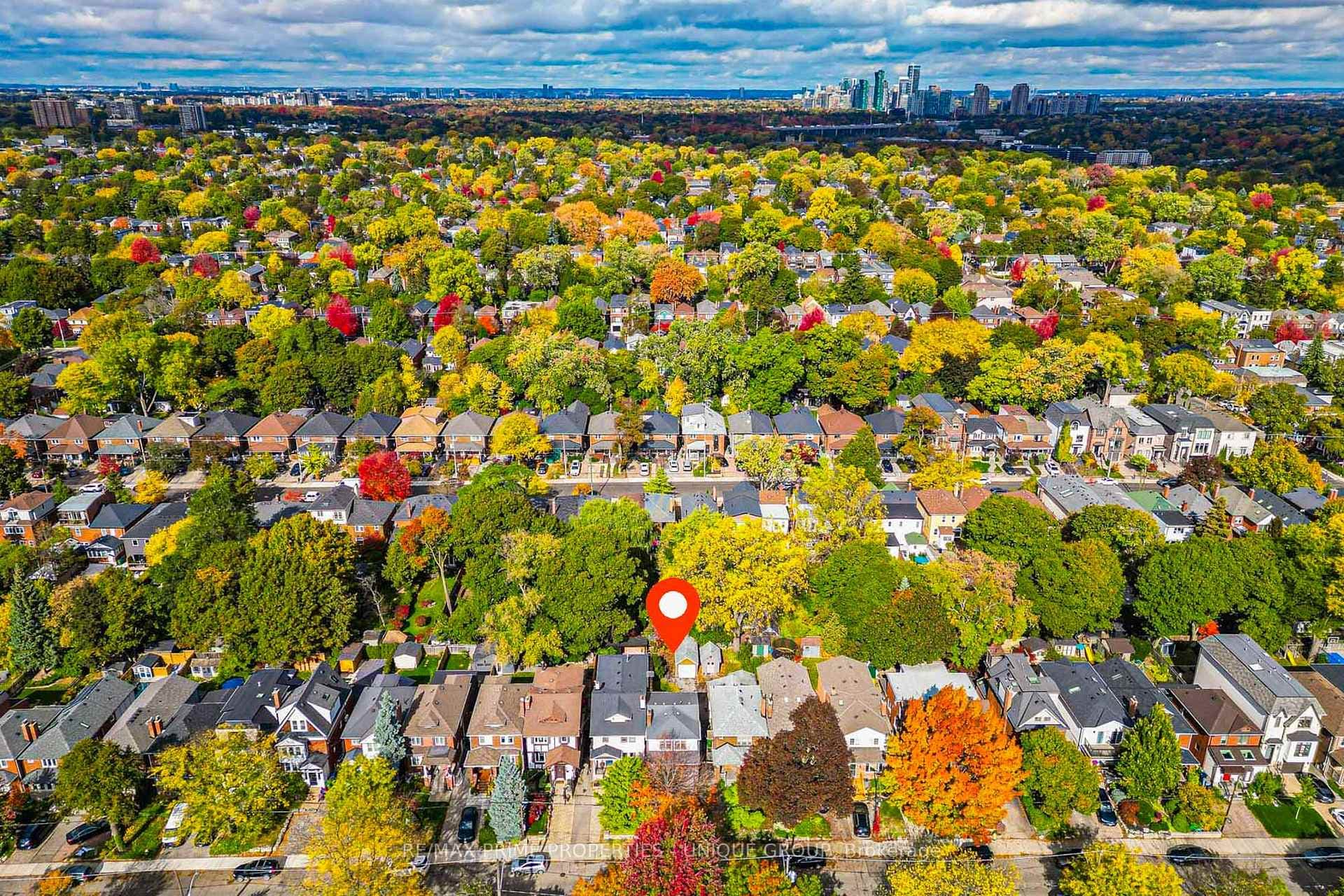 North drone view of home
