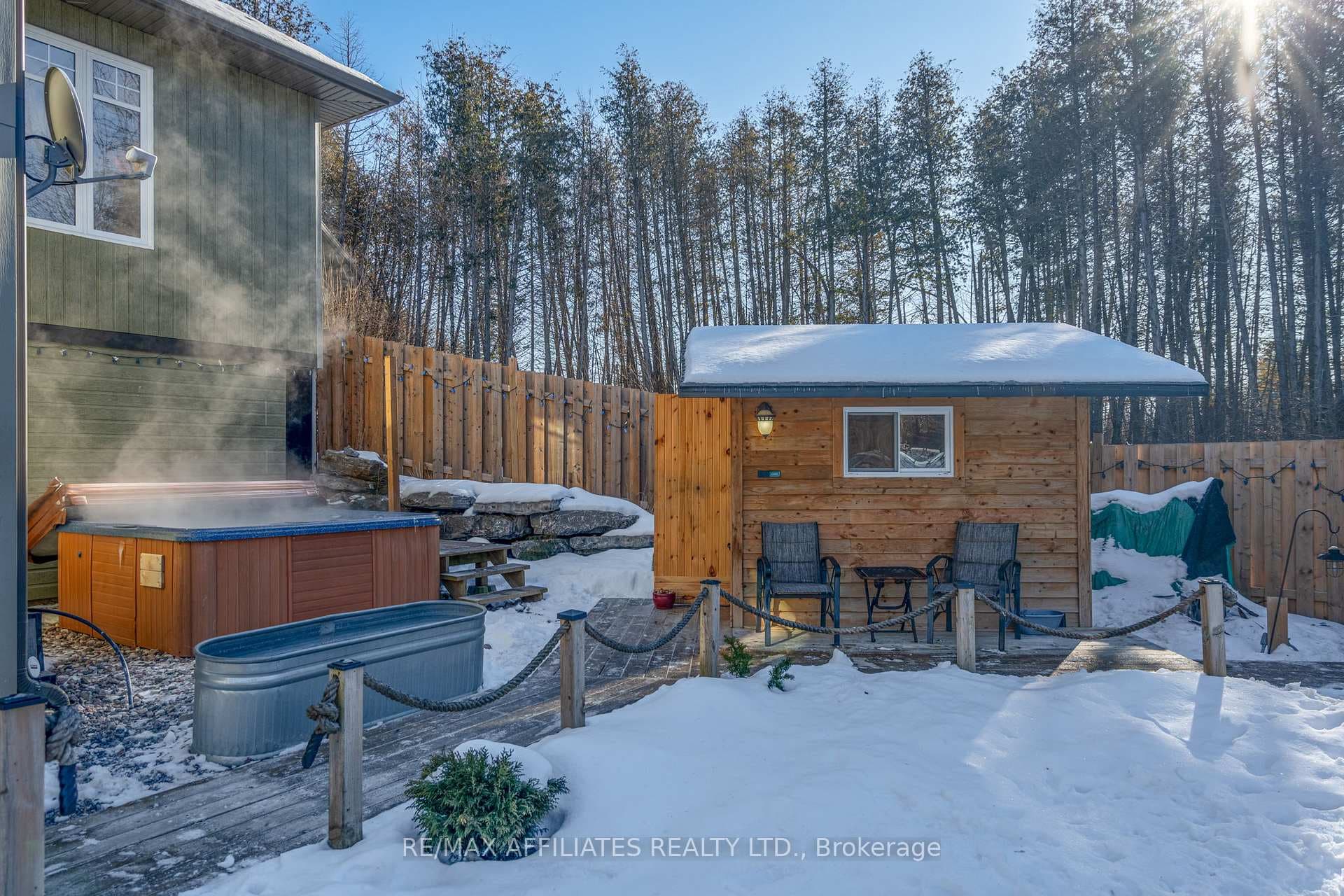 Hot tub, cold plunge, and sauna!