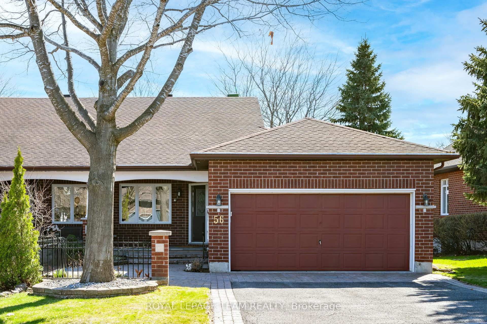 Double car garage & double wide driveway