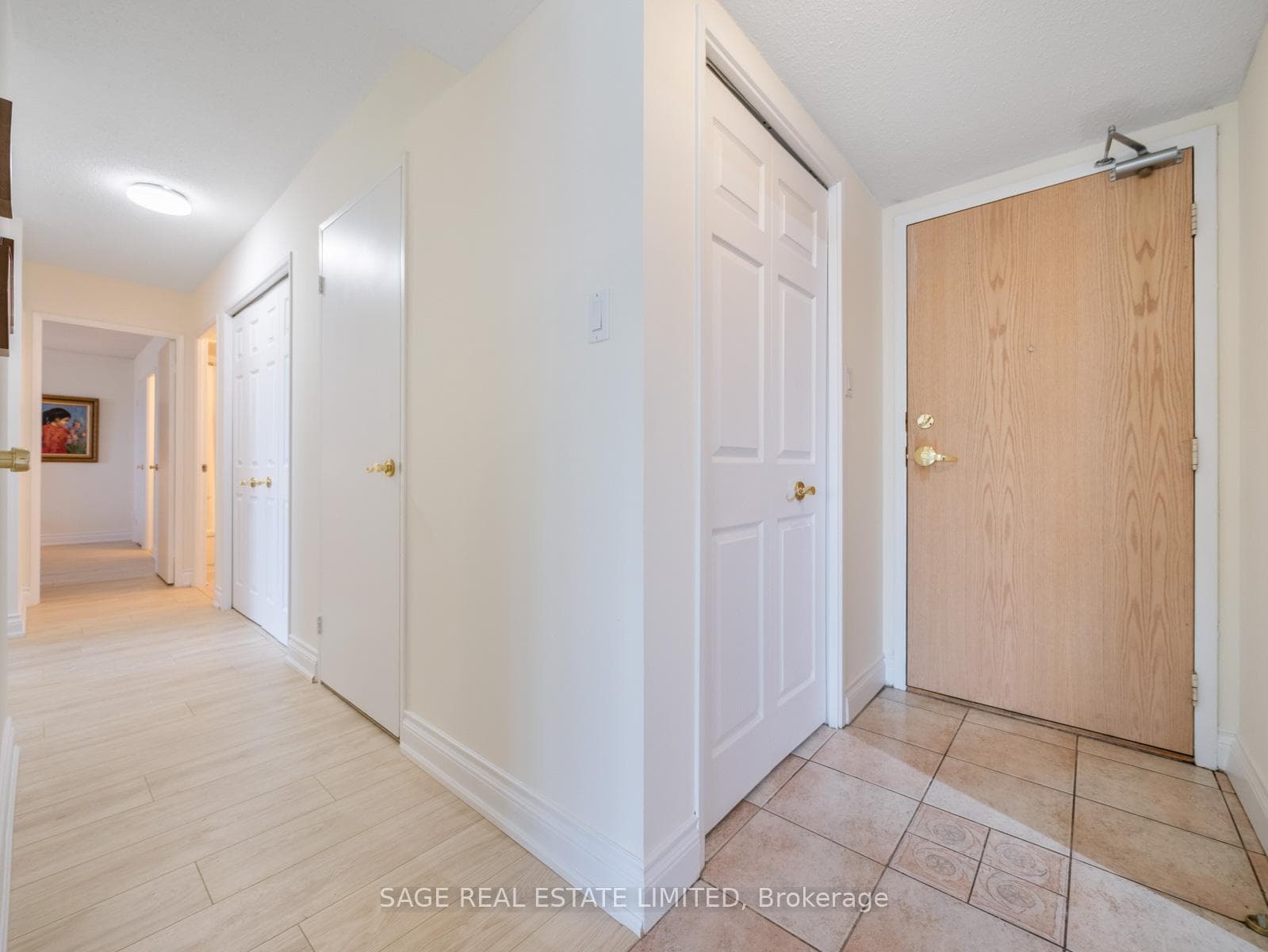 Double Closet in Foyer