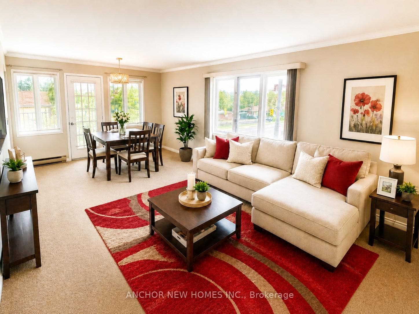 Living room & Dining - Virtual Staging