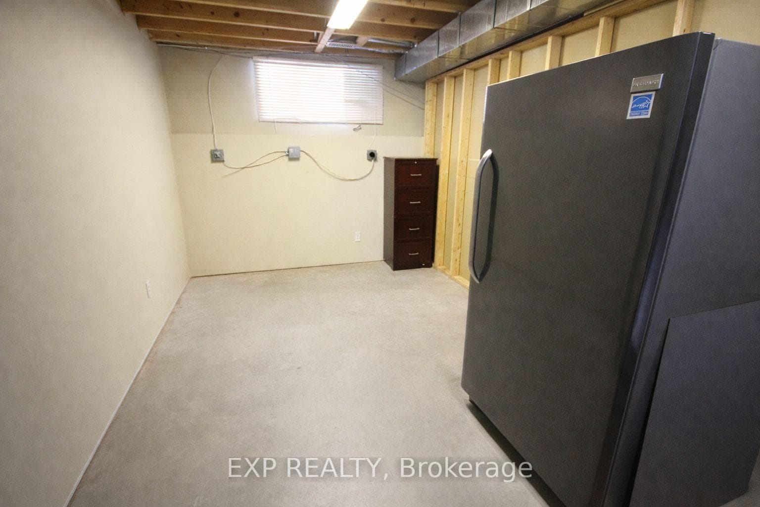 virtually decluttered storage room Basement
