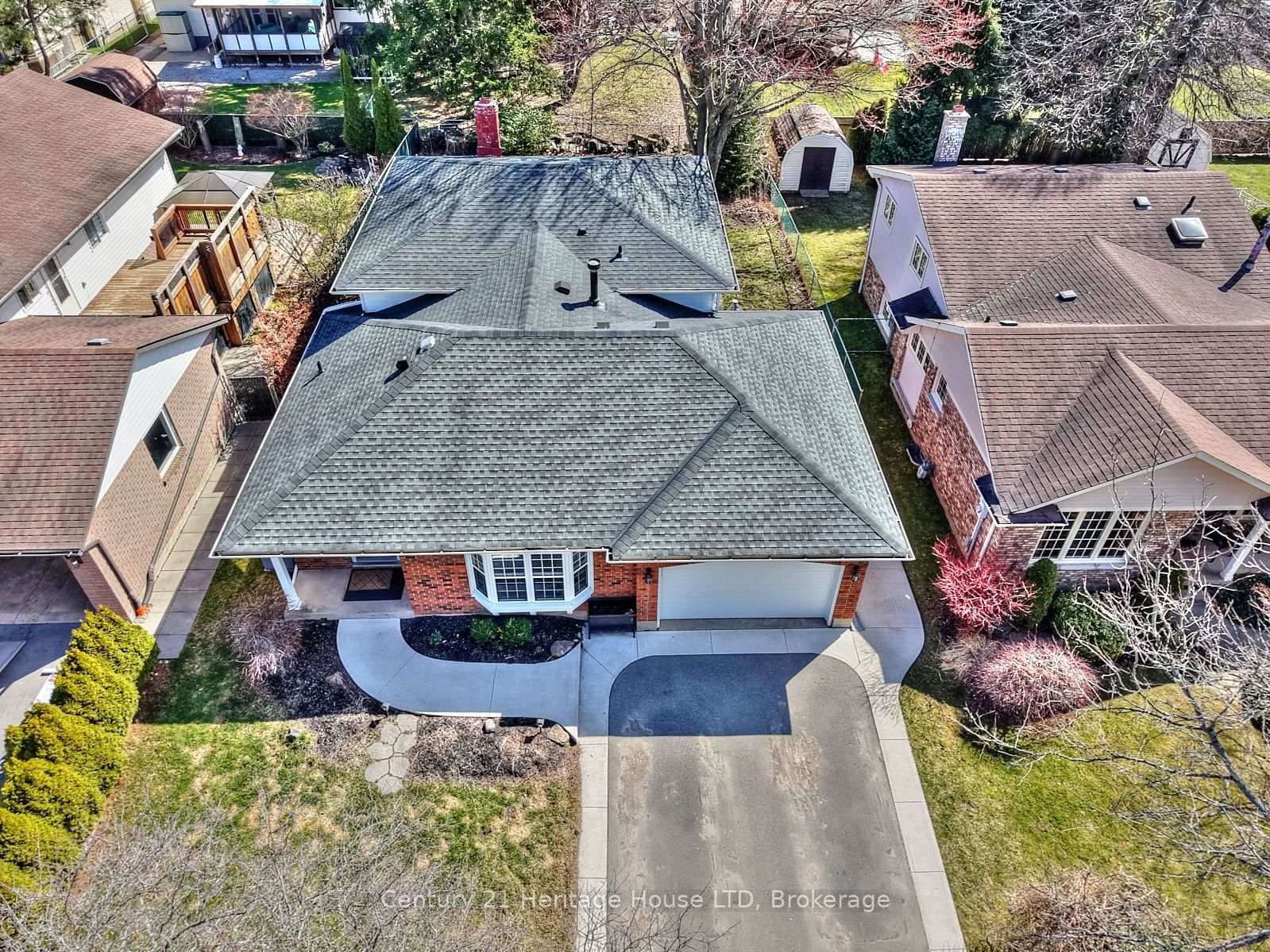 Aerial View of House