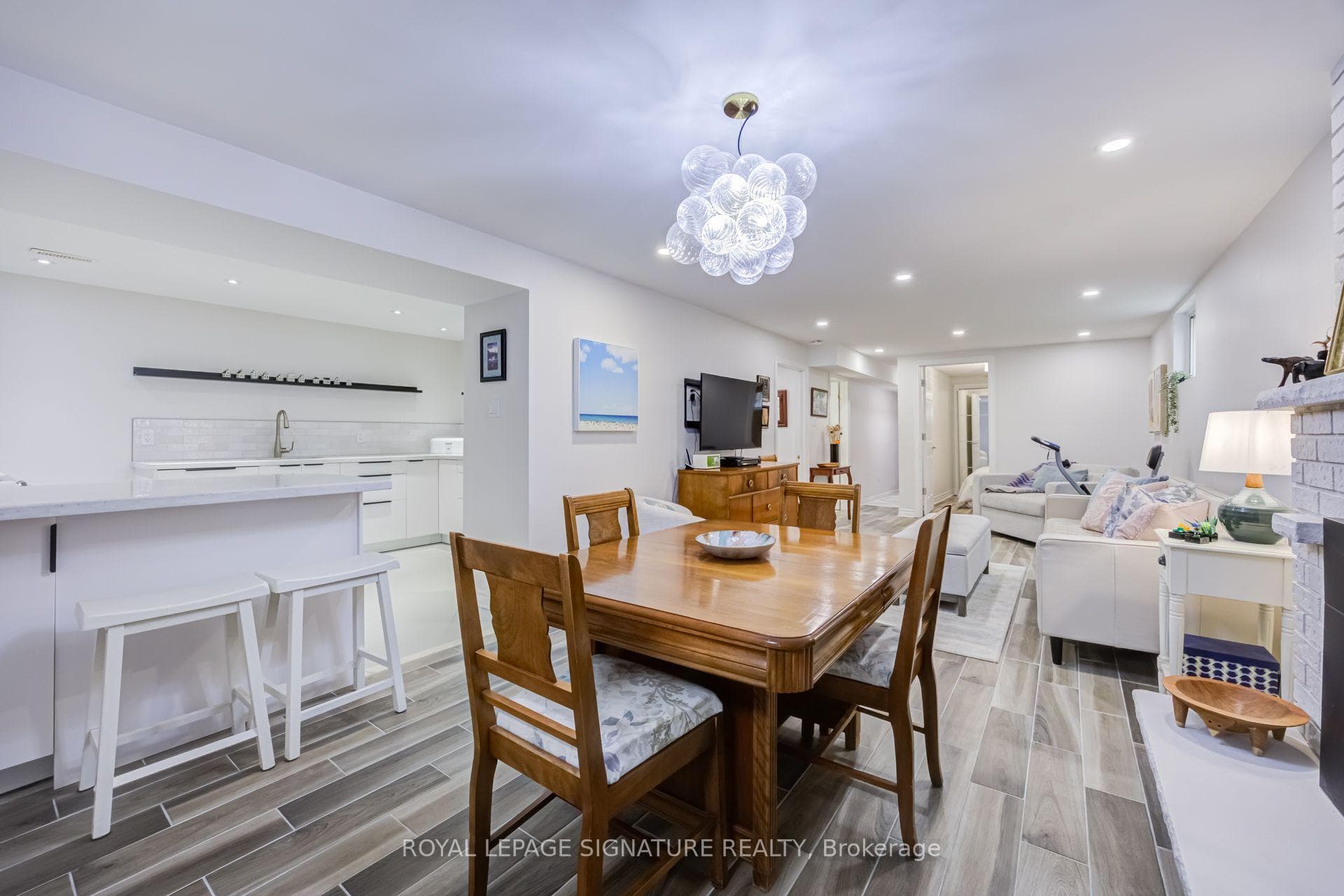 Open Concept Living/Dining/Kitchen - Lower Lvl
