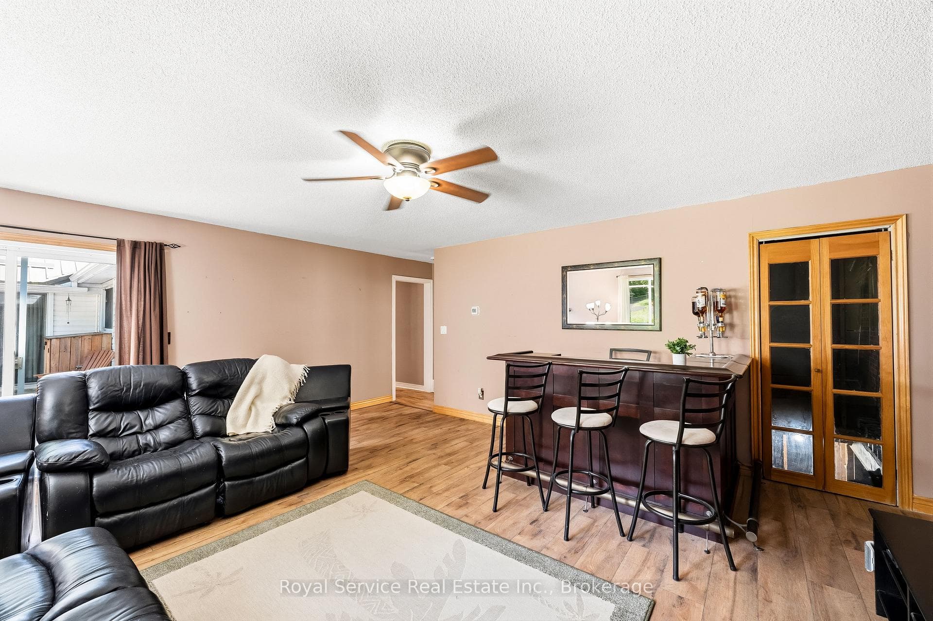 Walk out to deck from family room