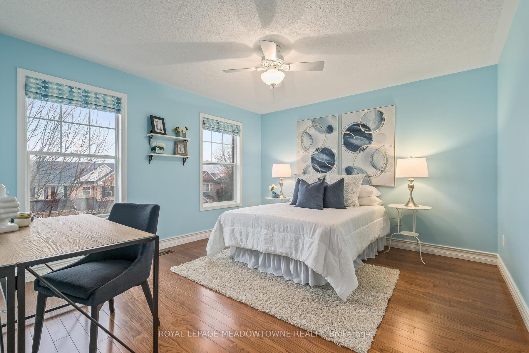 All bedrooms are spacious with hardwood