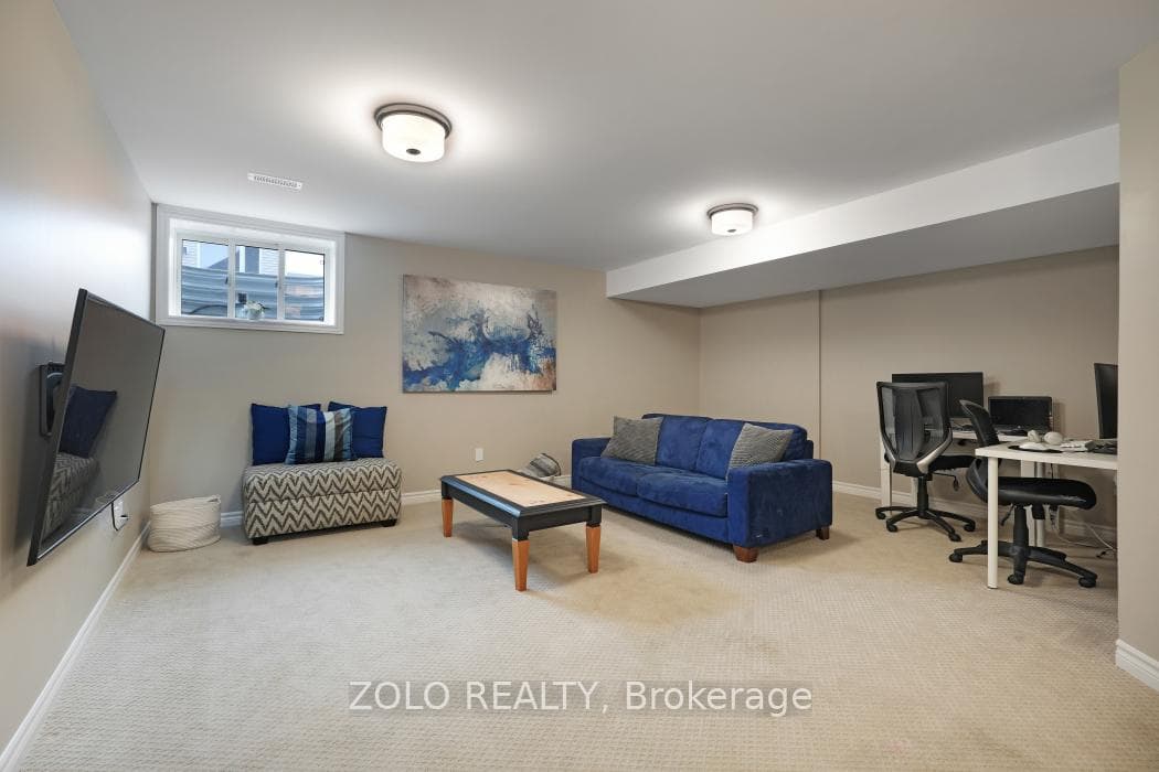 Family Room in Basement