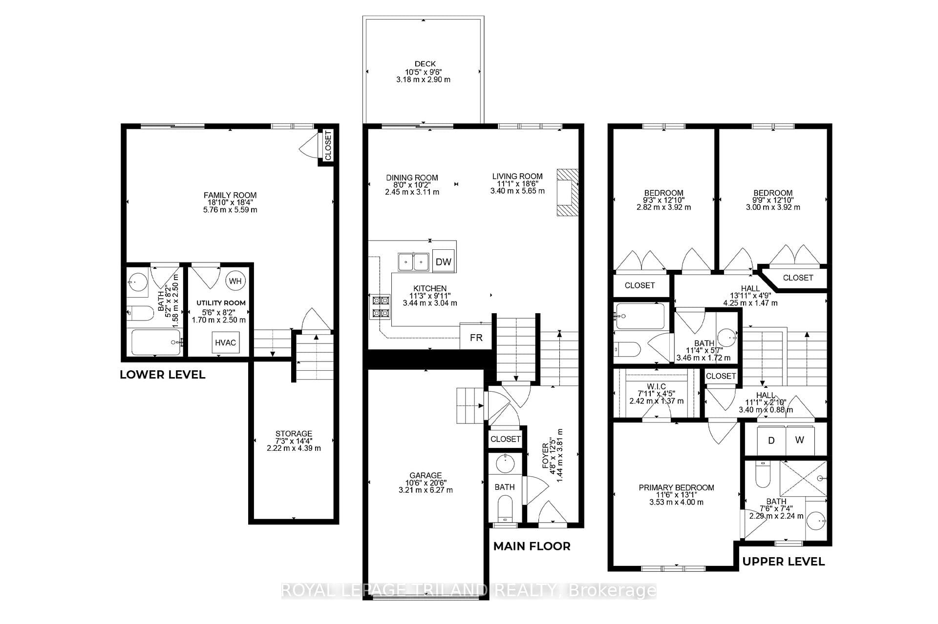 FLOOR PLANS (See Storage in Basement/Bottom Level)