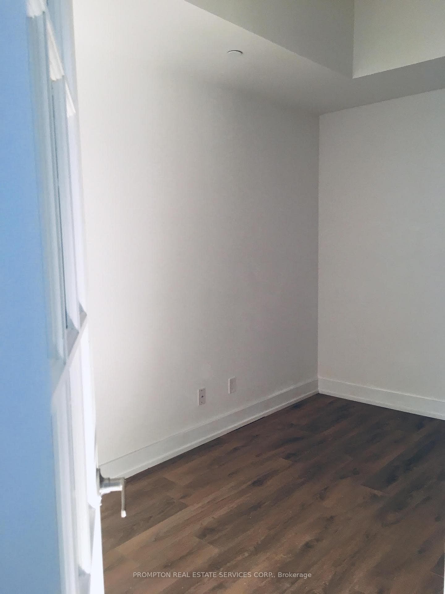 Den with a French Door