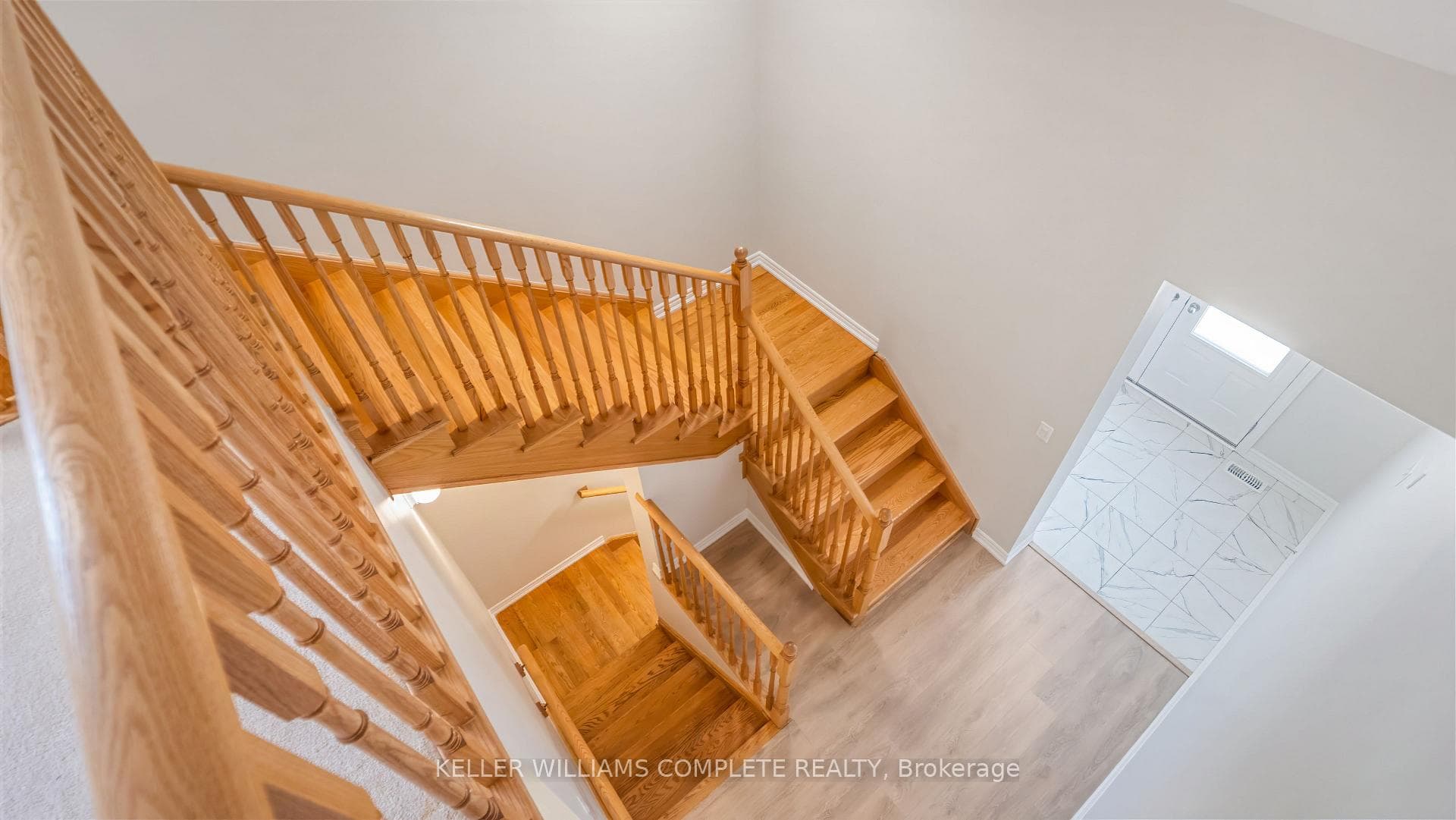 Hardwood staircase
