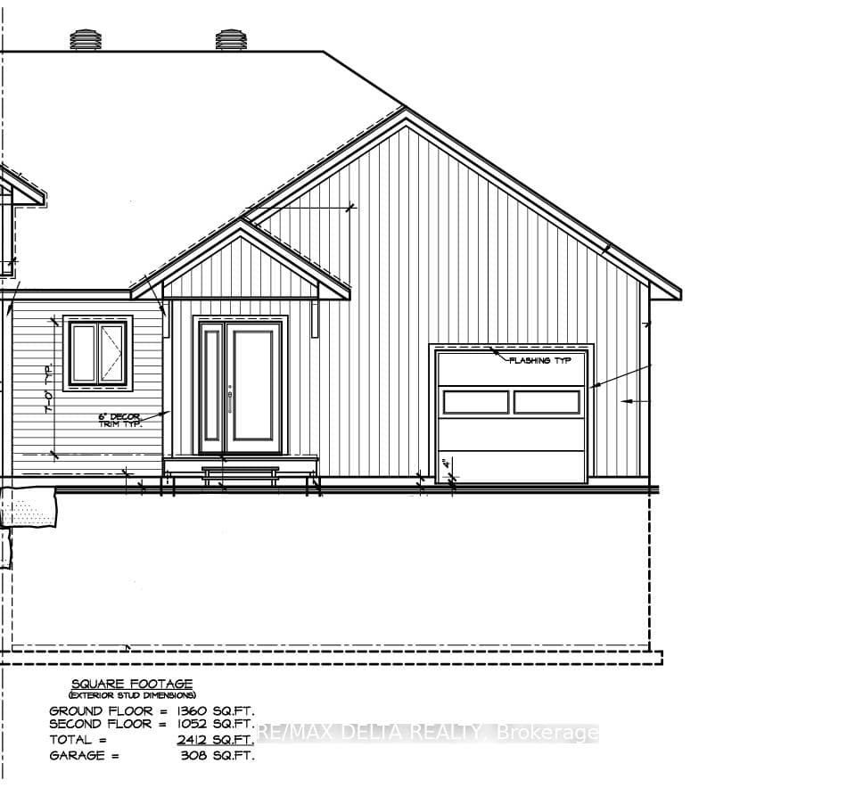 Bungalow facade.