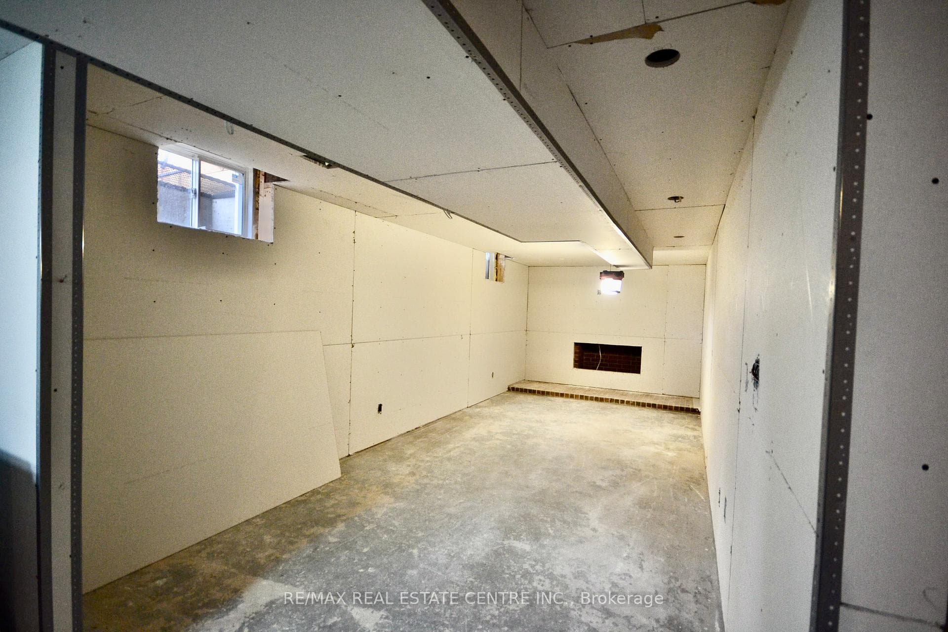 unfinished lower level